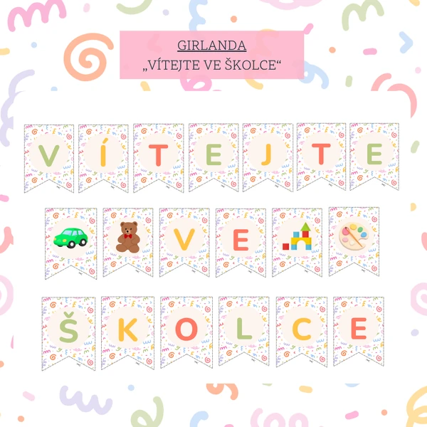Girlanda- Vítejte ve školce