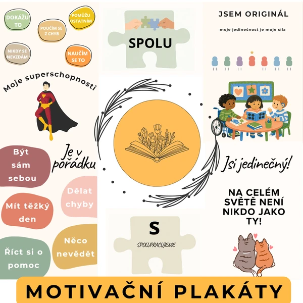 Motivační plakáty: slova, která pomáhají růst | výzdoba třídy