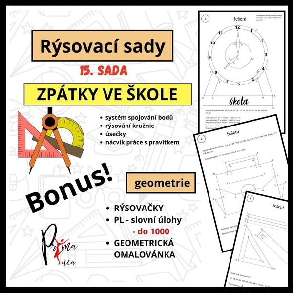 ZÁŘÍ - ZAČÁTEK ŠKOLNÍHO ROKU - 15. RÝSOVACÍ SADA