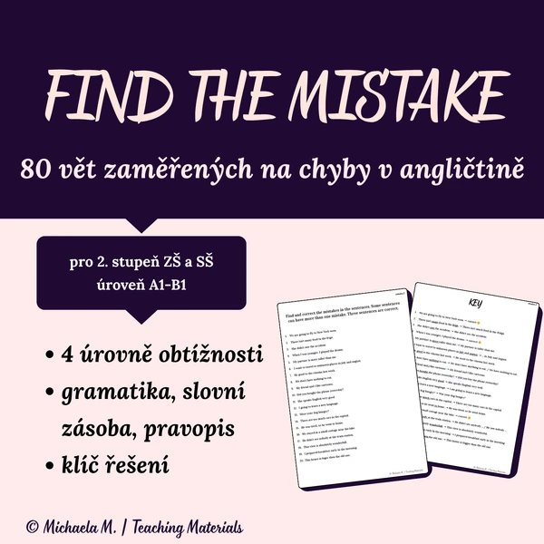 Find the Mistake - najdi chybu