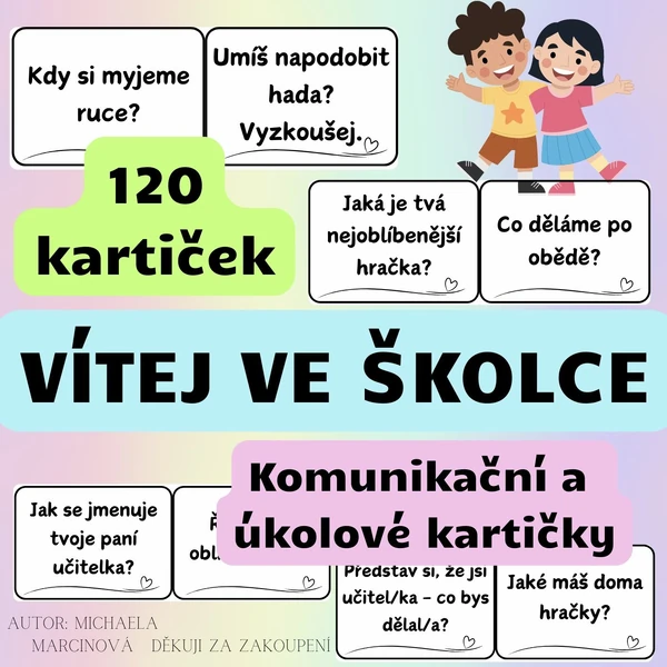 Vítej ve školce - komunikační kartičky
