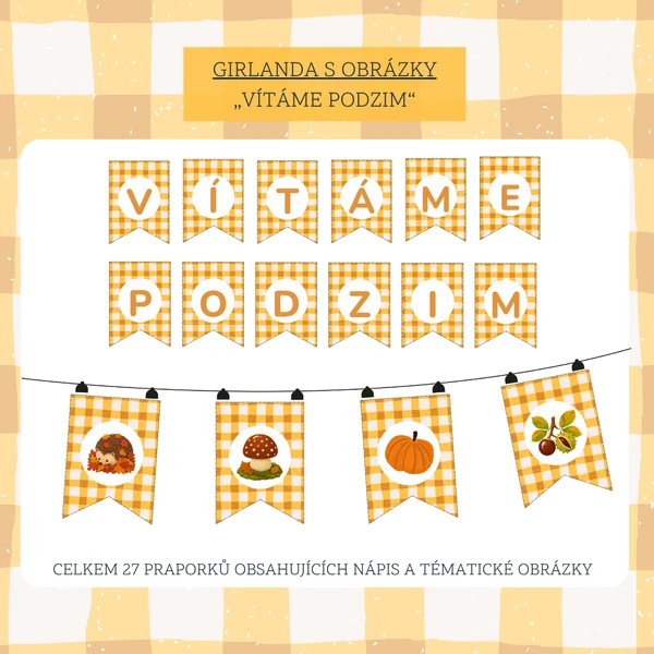 Girlanda- Vítáme podzim