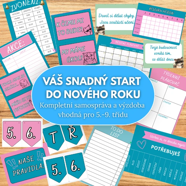 Výzdoba třídy a třídní samospráva, nástěnka, vtipné hlášky, motivace...
