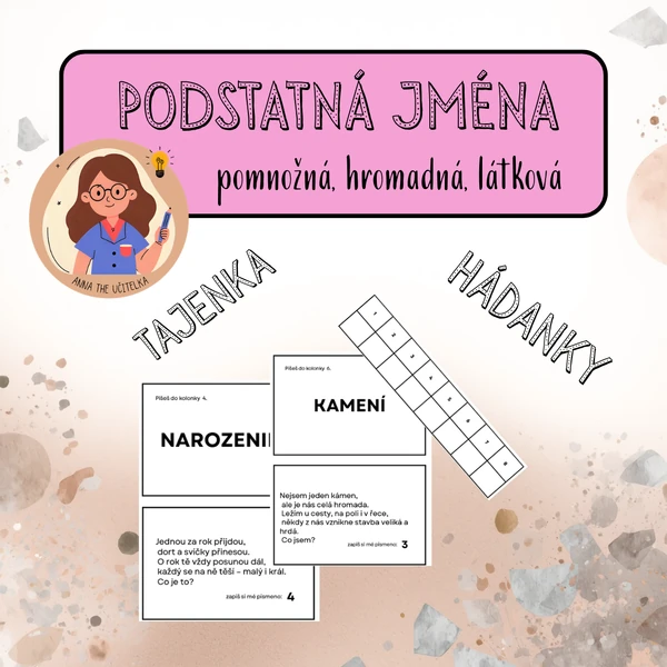 PODSTATNÁ JMÉNA | pomnožná, hromadná, látková