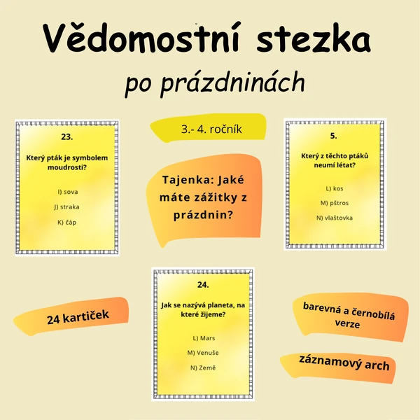 Stezka po prázdninách