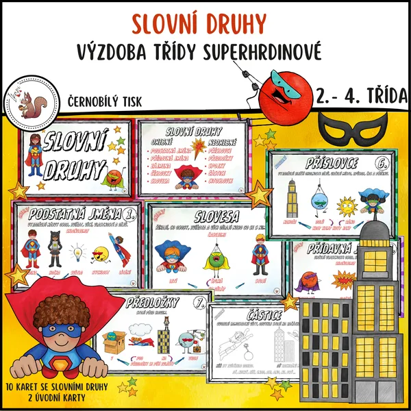 Slovní druhy superhrdinové