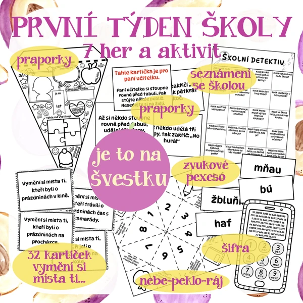 První týden školy - 7 her a aktivit