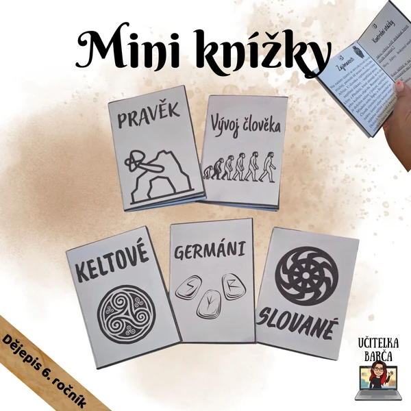 Mini knížky - Pravěk, Slované, Keltové, Germáni, Slované
