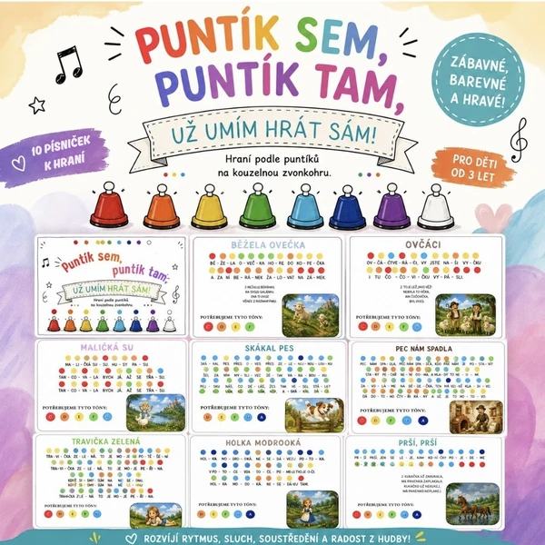 🎵Puntík sem, puntík tam, už umím hrát sám!🎵