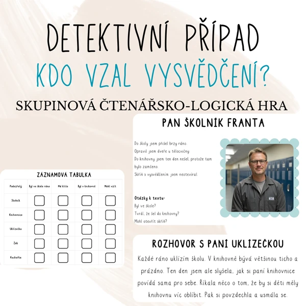 Detektivní případ - Kdo ukradl vysvědčení?