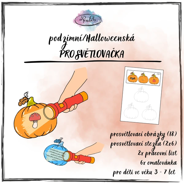 Podzimní/Halloweenská prosvětlovačka