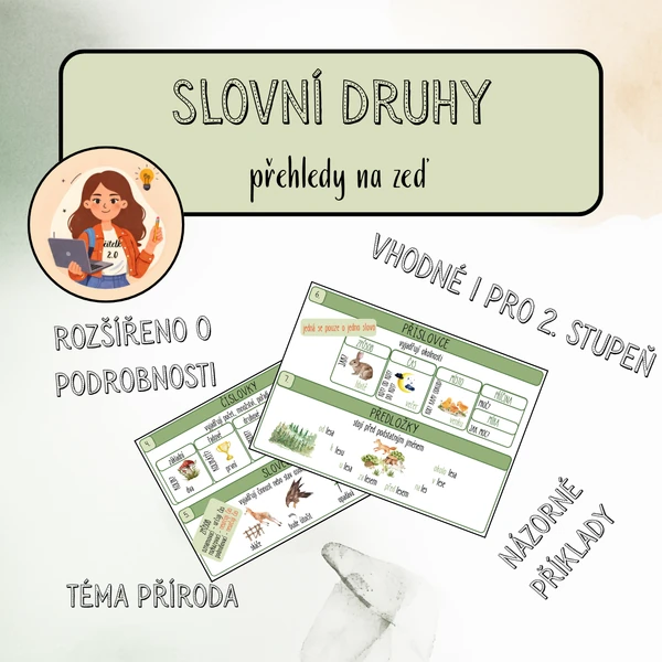 SLOVNÍ DRUHY - přehledy