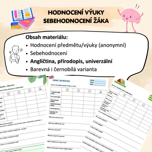 Hodnocení výuky, sebehodnocení žáka