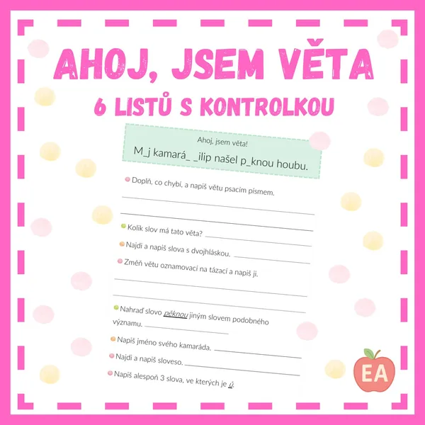 Ahoj, jsem věta