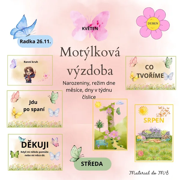 Motýlková výzdoba 🦋