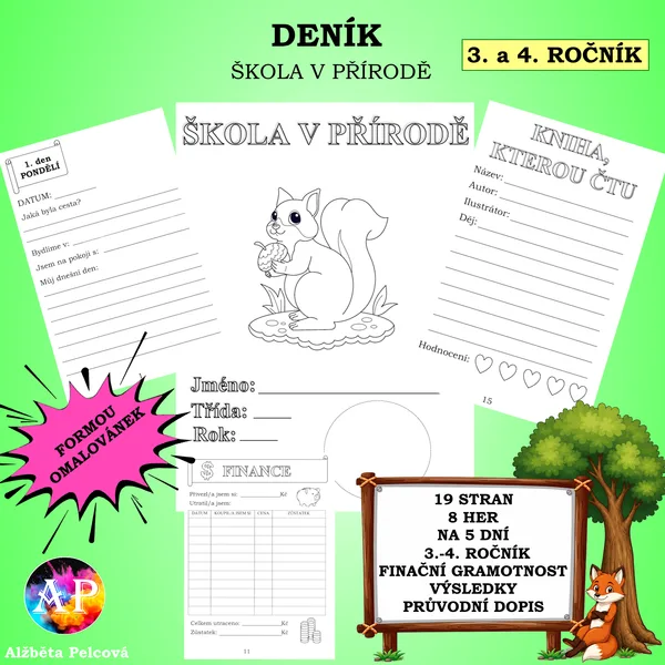 DENÍKY na školu v přírodě
