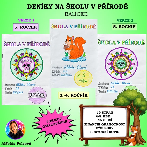 DENÍKY na školu v přírodě