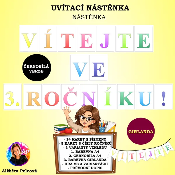 UVÍTACÍ NÁSTĚNKA (nástěnka + hra)