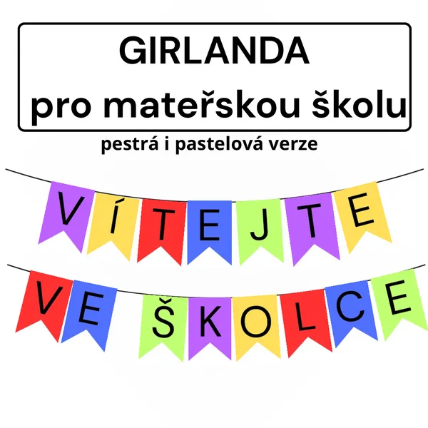 Girlanda pro mateřskou školu