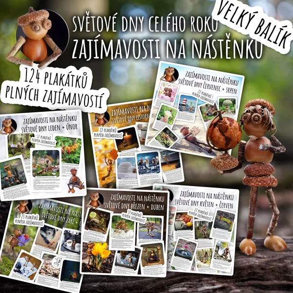 Sada materiálů: Zajímavosti na nástěnku - světové dny celého roku