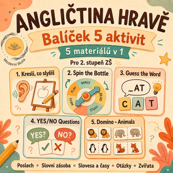Hry do hodin anglického jazyka - Zvýhodněný balíček