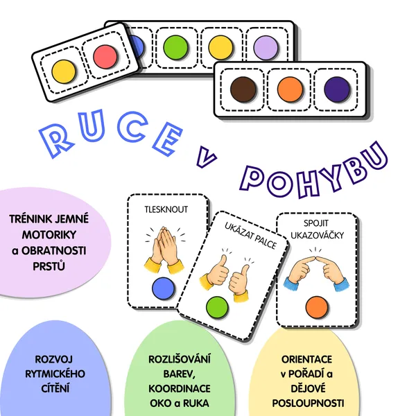 Ruce v pohybu - cvičíme podle barev