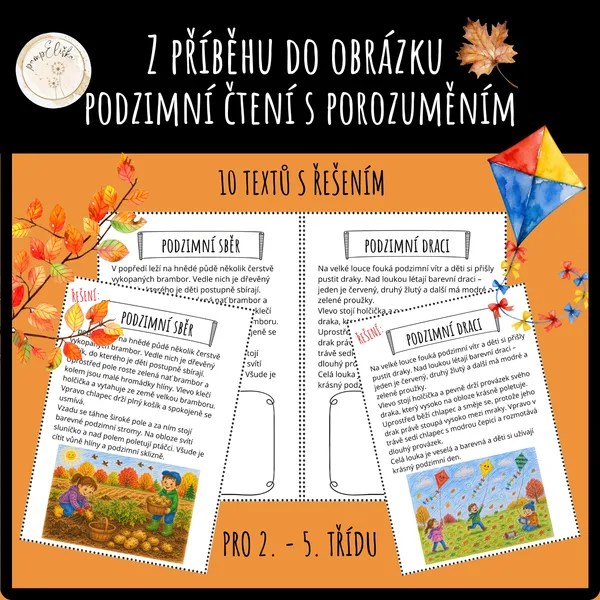 Z příběhu do obrázku: Podzimní čtení s porozuměním