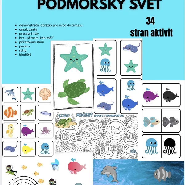 PODMOŘSKÝ SVĚT - soubor plný aktivit