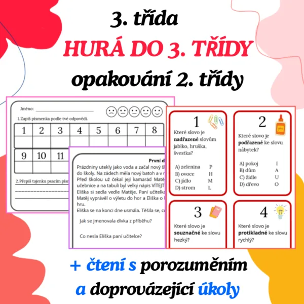 Běhací učení: HURÁ DO 3. TŘÍDY