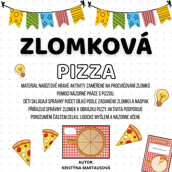 Pizza plná zlomků - Skládej a přiřazuj 🍕