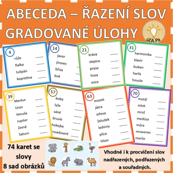 ABECEDA - ŘAZENÍ SLOV