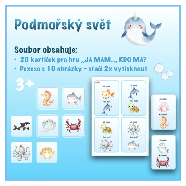 Podmořský svět - Já mám, kdo má? 🦀