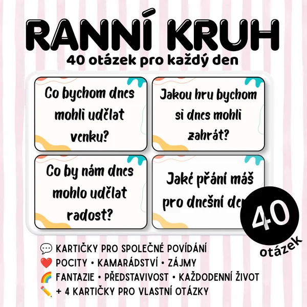 Ranní kruh – 40 otázek pro každý den | MŠ