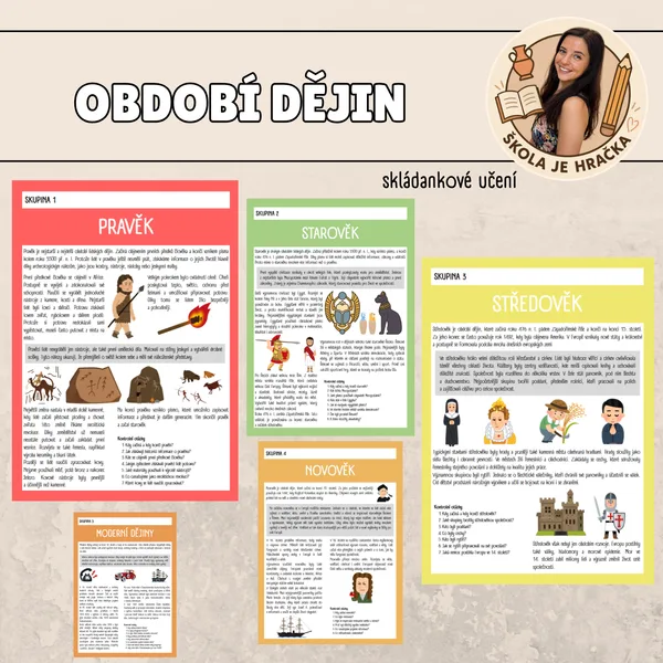 Období dějin - skládankové učení