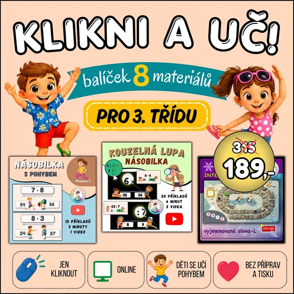 KLIKNI A UČ 3. třída