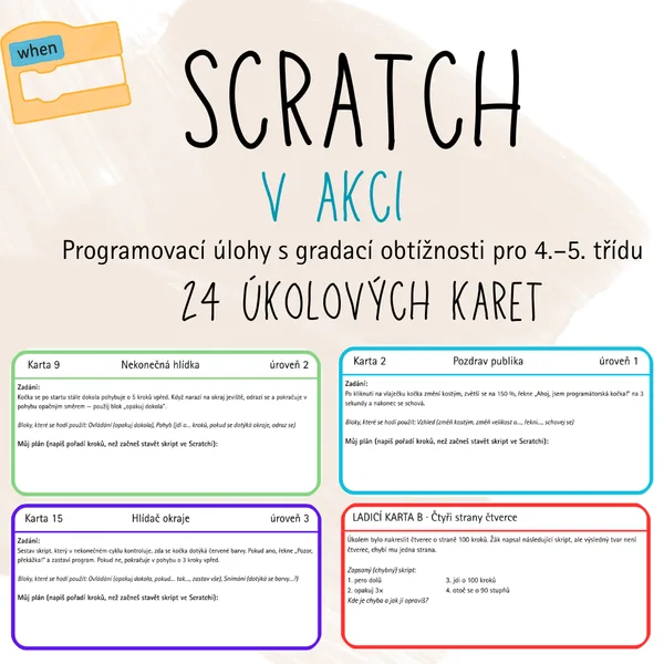 Scratch v akci - programovací úlohy s gradací obtížnosti