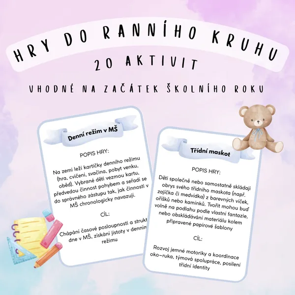 Hry do ranního kruhu MŠ
