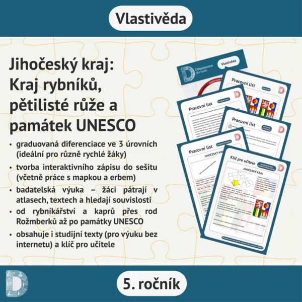 Jihočeský kraj: Kraj rybníků, pětilisté růže a památek UNESCO