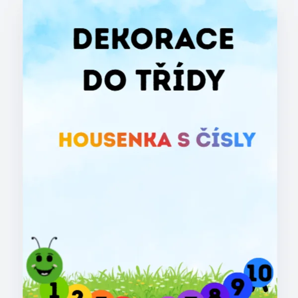 Housenka s čísly