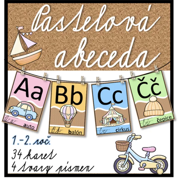 Abeceda- pastelová