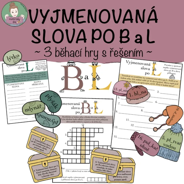 Vyjmenovaná slova po B a L - tři běhací hry