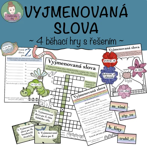 Vyjmenovaná slova - čtyři běhací hry