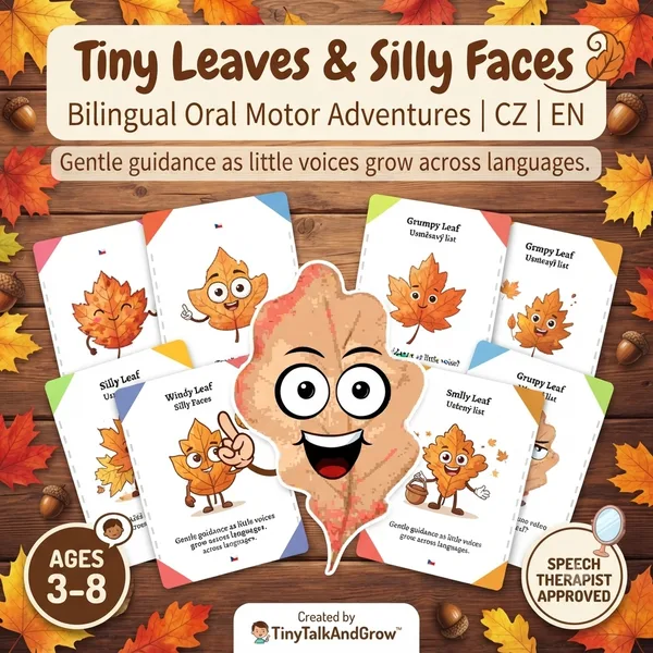 OROMOTORIKA - Tiny Leaves & Silly Faces - Bilingual Oral Motor Adventures
