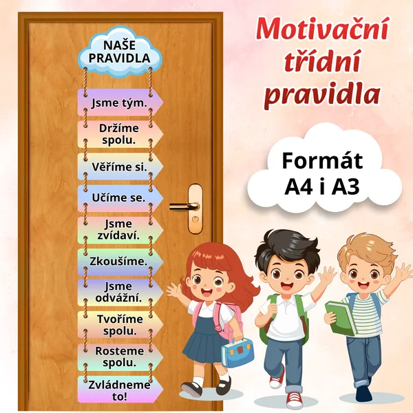 Motivační třídní pravidla / Motivační nástěnka / Výzdoba nástěnky / Výzdoba třídy