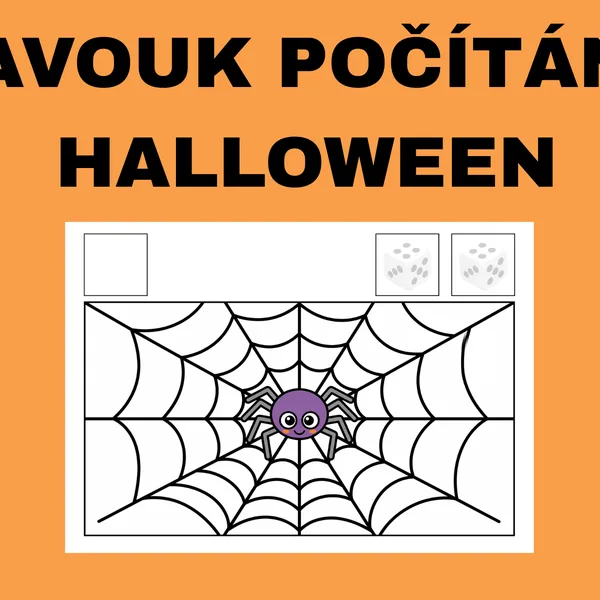 Pavouk počítání Halloween