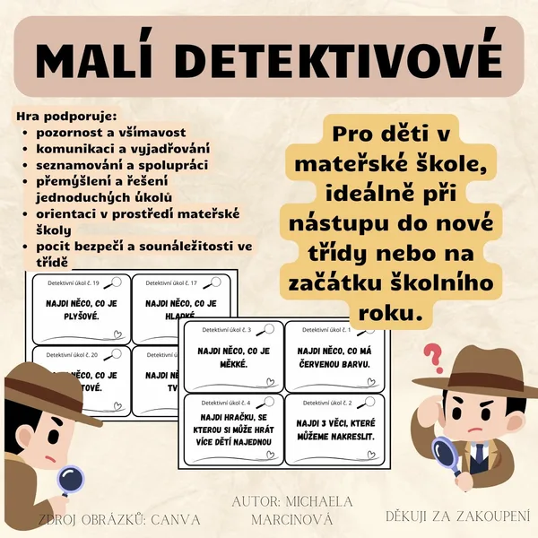 MALÍ DETEKTIVOVÉ