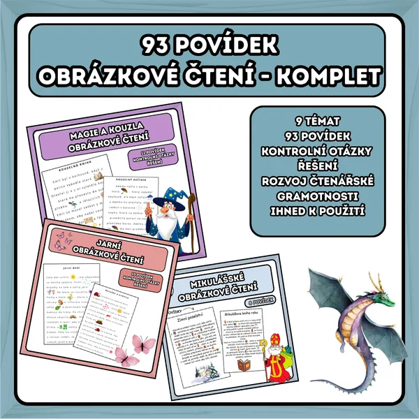 93 Povídek - Balíček obrázkového čtení
