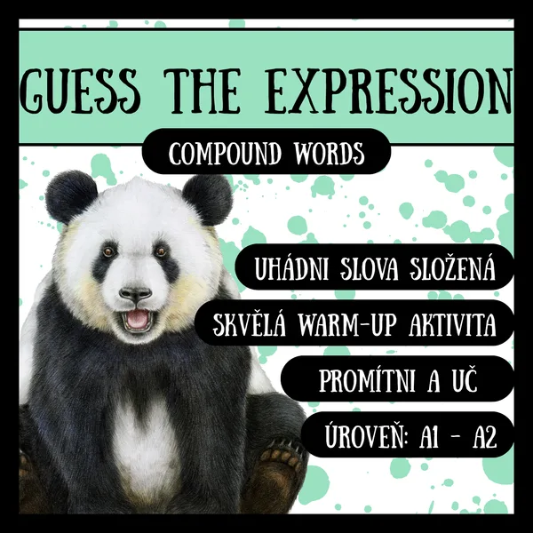 Uhádni výraz - warm-up aktivita - složená slova - compound words