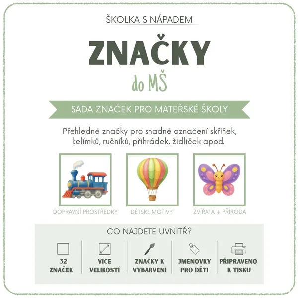 ZNAČKY do MŠ