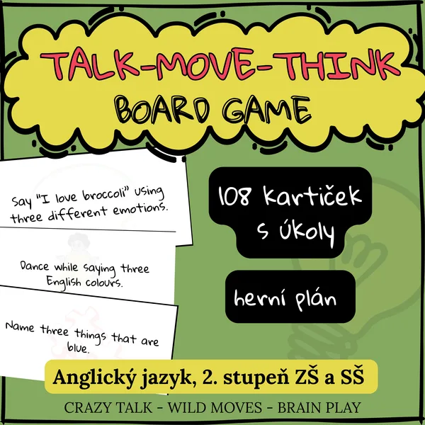 BOARD GAME | Talk, Move, Think (2. stupeň ZŠ a SŠ)